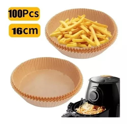 Canastilla Papel Antiadherente Air Fryer Freidora X 100 Und