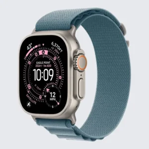 Apple Watch Ultra 2 – Titanium Case with Teal Trail Loop